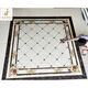 Microcrystal puzzle ceramic tiles European style living room floor parquet floor tiles 800x800 dining hall water knife parquet floor center tiles 1 1200X300010 set