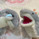 Inkxi Shark Hand Doll Toys Doll Kindergarten Ladering Plush puede abrir la boca e interactuar con los guantes de la mano de la mano del tiburón animal para niños Doll [boca puede moverse] Otros tamaños