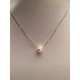 Luoyi classic Akoya 18k gold chain Japanese akoya seawater pearl necklace clavicle chain high-gloss perfect circle passerby 18k gold/circle chain 8.5-9mm40cm
