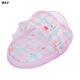 Portable bed mid-bed baby crib foldable newborn bed mosquito net bionic bb bed anti-pressure pink three-piece set 105*65*50