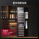 Lanyi ultra-thin constant temperature wine cabinet, sterilized red wine cup dispenser, constant temperature wine combination cabinet, embedded wine cabinet, wall-mounted wine cabinet, embedded red wine refrigerator, 400mm depth stainless steel model (red wine dispenser), 64 bottles