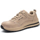 
Kap flag cowhide labor protection shoes men's anti-smash, anti-puncture, wear-resistant rubber outsole breathable safety shoes lightweight and comfortable welding site shoes 687 khaki 39