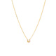 Gold fork diamond 18K gold necklace women's exquisite clavicle chain gift 18K gold diamond necklace 40cm