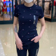 Tommy Hilfiger北美汤米夏季女士休闲满标LOGO圆领短袖T恤衫 满标藏青色 3294 410 XS