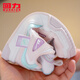 Huili children's shoes breathable children's sneakers spring new comfortable boys' versatile white shoes girls casual running shoes white powder (1391) size 34 size pull-down details view