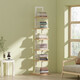 Anya invisible bookshelf floor-to-ceiling wall-mounted living room corner shelf sandwich small narrow book storage rack 6 layers