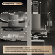 Maison Midea 22/24 cubique à assemblée élevée Haute gamme de soute supérieure Superbe d'espace européenne Hood Cuisine de cuisine House autonettoyante Large volume d'air Smoker Gas Gas Multi-pièces Set [Single Hood NOUVEAU MODE] Volume d'air Volume Air Double chambre Conversion de fréquence TN319 Grand éolien fumé machine à fumer