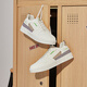 361-Grad-Brettschuhe Low Top Damenschuhe 2023 Frühling Neues Leder wasserdichte Schüler Leicht weiße Schuhe Sport Casual Schuhe Frauen Feder Weiß/Weizenbraun 6623 35