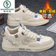 Woodpecker men's shoes for autumn breathable and versatile casual sports shoes 2025 new spring and autumn style work and work work Martin boots [mesh style] khaki 39