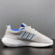 Adidas Clover Women's Shoes 2025 Summer New Retro Sports Shoes Lightweight Shoes Shoes Shoes Absorbing Mesh Breathable Casual Running Shoes GX9203 Gray Blue 37 (230mm)