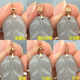 Fat Donglai same style pendant buckle head 18k gold thickened jade pendant buckle inlaid clip buckle melon seed buckle jade buckle necklace buckle 18K dark yellow 10 pairs of water drops
