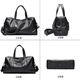 Walker Shop Brand Travel Bag Travel Bold de gran capacidad Top Capeta Vaceta de vaca Manso Mano de negocios Bolsa de equipaje Negro Negro 0L Regalo de regalo