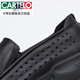Cartelo Light Luxury Herrenschuhe Sommer Punch Sandalen echte Ledergeschäft lässig Low Heel Cowhide Atmungsfreie schwarze Höhle Black Hollow 3891-1 40