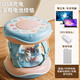 Disney Baby Toy Music Music Handpat Drum Beat Drum 0-1 Jahre alte Baby frühkindliche Bildungsstory Maschine Geburtstagsgeschenk Sound und leichte Karussell-Drum Maka Blau (Licht kann ausgeschaltet werden)
