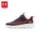 Under Armour [Pago real por 699 zapatos de carrera gratis] zapatos deportivos para niños cómodos y versátiles zapatos casuales contrastantes para niños y niñas negros/rojos 40