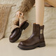 Christy Kayla Boots de neige intégrés de fourrure de mouton en hiver Nouveau cheveux de vache rétro épisser la seme épaisse slimne