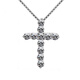Tokishima platinum pendant men's PT950 platinum moissanite necklace pendant ten platinum cross small single pendant x D-E/pole LC/flawless under the mirror