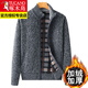 Padre de cardigan de lana de mediana edad de cardigan de cardigan de cardigan de cardigan de cardigan con vellón con otoño espesado e invierno suéter de gran tamaño para ropa de mediana edad y ancianos A2 Camel 3xl recomendado 160-180Jin [Jin equivale a 0,5 kg]