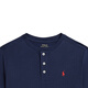 Polo Ralph Lauren Boys' Classic Cotton Jersey Short-Sleeve Henley 410-Dark Blue XL