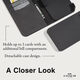 Coach 蔻驰钱包对开式 iPhone 15 Pro Max 手机壳 兼容 MagSafe - 标志性炭黑色
