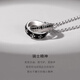 China Gold S925 Silver Riding Ring Necklace Men's Clavicle Chain Pendant Jewelry Practical Birthday Gift for Boyfriend *Free Ghostwriting Greeting Card/Customized Engraving Take this message