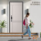 Fujiafu Classe A Porte de sécurité Blanc Moon Moon Air Creamy Entrée Porte de porte accrue Rock Rock Rocher rempli de sécurité Ménage Porte en alliage zinc Porte intelligente Porte simple Porte mère 2050 * 1050 à l'intérieur et à l'extérieur (installation de paquet) Lock mécanique