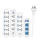 Universal plug-in strip Australian conversion plug Australian standard British standard American standard European standard round hole multi-purpose socket sub-controlled 6-socket line length 1.5 meters ready to ship