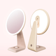 Aihama cosmetic mirror led with light desktop vanity mirror desktop mirror smart mirror dormitory mirror beauty internet celebrity sunglass safe Christmas New Year Valentine's Day Goddess' Day gift lotus color