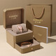 Burberry birthday gift for girls, girlfriends, wives and best friends, niche high-end exquisite ladies, practical and practical for New Year's Day, gradient pink mesh belt (necklace + bracelet + gift box)