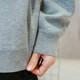 Eeek Trendy Pulhever Sweater para niños Séter de manga larga 2025 Autumn Fashion Teenagers para hombres Simple Top My303 Gray XL
