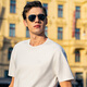 Mr. Cloth Mode-Gurtband Cooles T-Shirt Herren 2025 Sommerbrief geprägt Männer gestrickt Kurzarm ET15100 Clearance Haoyuebai 3xl (190)