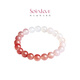 Chow Tai Fook SOINLOVE Treasure Girl Pink Snow Pink White Chalcedony Bracelet Stretch Bracelet VV263 16.25cm