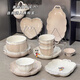 Shantoulin Village Qipai Keramikschüsselplatte Tischgeschirr High-Temperature Unterglasur Bunte Haushalt bewegende Geschenkschalenschüsselschalenkoteletts Set gebrauchte Set 8,5-Zoll-Blumenplatte ohne Gold 2 1278 2-teilige Set