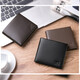 Seven Wolf Wallet Herren echtes Leder Kurzes Top Leder Brieftet Valentinstag Geschenk für Freund, Ehemann, Vater, Geburtstagsgeschenk des Vaters, schwarz bedruckt