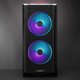 LIANLI L216R Deluxe Edition Black Computer Main Case Supports Back Plug-In Motherboard/Standardly Equipped with 3 Fans/360 Water Cooling Positions/Vertical Mounting Graphics Card/Integrated Mesh Panel