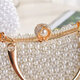 Cool Kangaroo KQ celebrity dinner small bag pearl clutch women's handbags with cheongsam banquet handbag evening dress handbag handbag beige