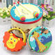 Beimuhui infant early education music toy Orff musical instrument percussion drum children's intellectual toy 1-2-3-4 years old Korean version percussion drum (including 2 hammers)