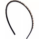 Zuoou Korean high-end rhinestone hairpin hairband for women with bangs and forehead hairpin hairband simple broken hair versatile hairband black gray