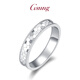 GsunG platinum couple ring new PT950 fish scale ring women's platinum ring women's inner arc fashionable and shiny Calculated based on actual shipping weight