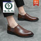 Specht echte Lederschuhe für Männer Britisch Stil Spitzer Zeh Formal Wear Herrenschuhe Friseur Pedale Dünne Liebe X.W9911 Brown Mengke Schuhe Flaggschiff Modell 38 Mengke Schuhe Flaggschiff Modell