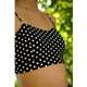 La Nikar black and white polka dot sports bra women's yoga Pilates fitness small camisole style fitness bra-B0340 black and white polka dot XS