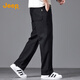 Jeep (JEEP) 2025 autumn and winter new men's casual pants men's loose straight sports wide-leg sweatpants men's trendy brand long pants men's pants
