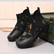 3531 One-foot camouflage liberation shoes men's high-top canvas shoes outdoor casual shoes anti-odor and anti-slip rubber shoes construction site labor protection shoes high-foot black king 41