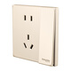 Schneider Electric five-hole socket with single-control switch 86 type five-hole 10A switch socket panel Haocheng series gold