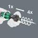 
Wera 816RA 826T 813R 817R fast screwdriver handle 4x speed change screwdriver 050 05057480001(826T) quadruple speed fast