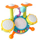 Meibosen Kindertrommel Stand Baby über 6 Monate Early Early Education Hand-Paining Drum Baby schlägt Jazz Drum Instrument Toys Upgrade-Piano Drum-Xinqiao Blue [Aufladen Version]