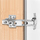 PUPAN 165 Grad Scharnier 45 negativ 45 Pufferwinkel 13590 Eckschrankgarderobe Kleiderschrank 180 großes Winkelscharnier-Scharnier positiv 45-Grad-Puffer-Holztür (dreidimensionale Zwei-Abschnitts-Kraft) für 16-25 Boards (eine