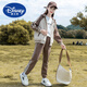 Disney girls autumn suit 2024 new Korean style fashion children's autumn sportswear baseball suit two-piece set BQ1391 pink 160cm