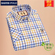 Meister Polo Paul Offizielle Marke Plaid Shirt Herren kurzärmelig Sommer dünne Baumwolle Business Casual Sticked Shirt D2629 42