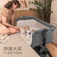 优乐博（ULOP）婴儿床带尿布台多功能宝宝床可折叠移动拼接床小户型新生儿摇床 带尿布台婴儿拼接床【婴儿用品】